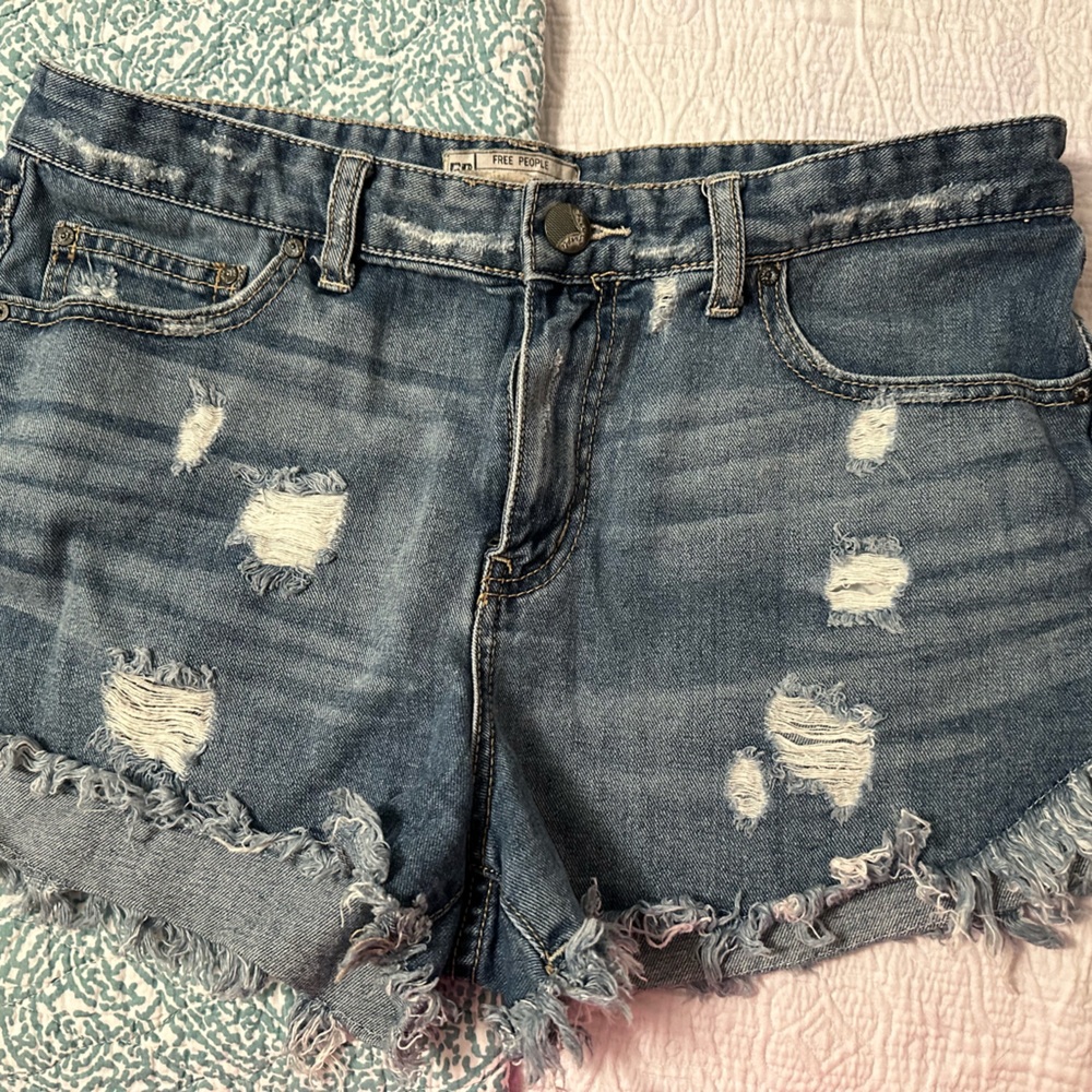 Free People Jean Shorts